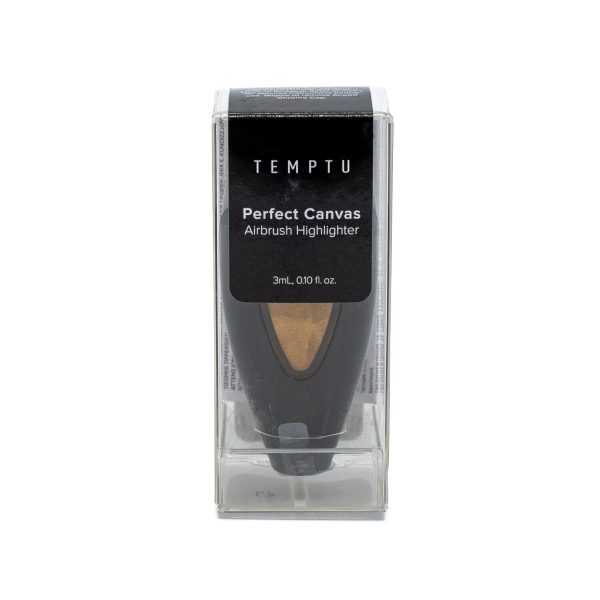 TEMPTU Perfect Canvas Airbrush Highlighter 0.10oz GOLD - Imperfect Box For Sale