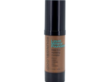 YOUNGBLOOD Liquid Mineral Foundation ESPRESSO 1oz - Imperfect Box Cheap