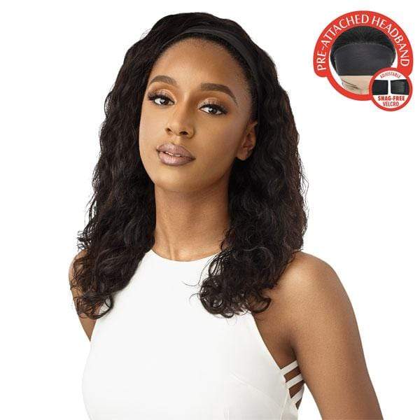 Outre 100% Human Hair Headband Wig - NATURAL WAVE 18  Online Hot Sale