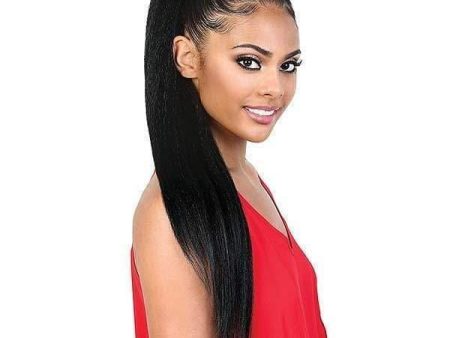 Motown Tress Pony Wrap Drawstring Synthetic Ponytail - PD WRAP24 CURLABLE STRAIGHT 24  Sale