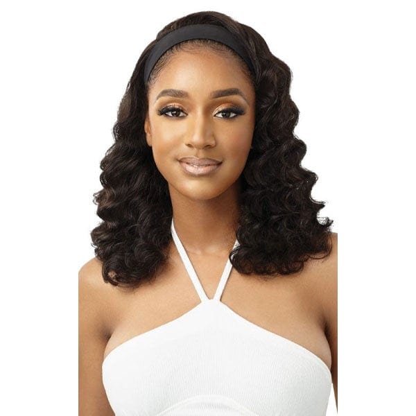 Outre 100% Human Hair Headband Wig - BODY CURL 16  For Discount