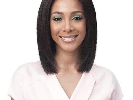 Bobbi Boss 100% Brazilian Virgin Remy Bundle Hair Full Lace Wig - BNGLWST16 STRAIGHT 16  Fashion