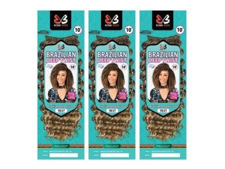 [3 Pack Deal] Bobbi Boss African Roots Collection Crochet Braid - BRAZILIAN DEEP TWIST 10  Online Sale