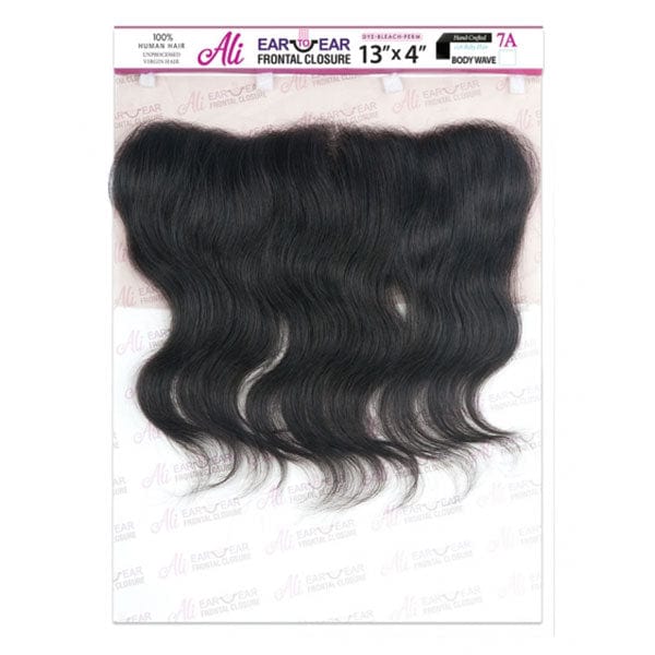 ALI 13X4 100% Virgin Human Hair Ear to Ear Frontal Closure - BODY WAVE 10 -18  Online Hot Sale