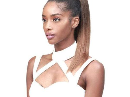 Bobbi Boss Miss Origin Tress Up Human Hair Blend Ponytail - MOD008 YAKY STRAIGHT 18  For Discount