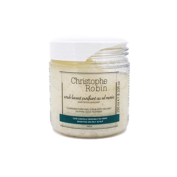 Christophe Robin Scalp Scrub w  Sea Salt 8.33oz - Damaged Lid For Discount