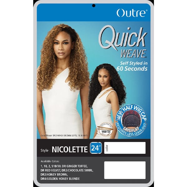 Outre Synthetic Quick Weave Half Wig - NICOLETTE For Sale