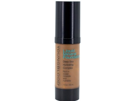 YOUNGBLOOD Liquid Mineral Foundation COCOA 1oz - Imperfect Box Online now