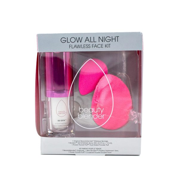 Beautyblender Glow All Night Flawless Face Kit 0.5oz - Imperfect Box Sale