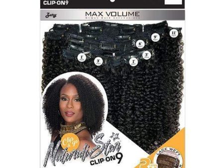 Zury Sis Naturali Star Human Hair Blend Clip On 9 Weave - NAT HB CLIP ON COILY 10  Fashion