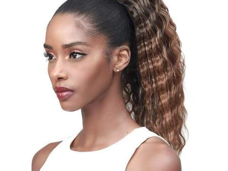 Bobbi Boss Miss Origin Tress Up Human Hair Blend Ponytail - MOD027 CRIMP CURL 14  Online now