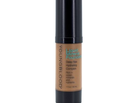 YOUNGBLOOD Liquid Mineral Foundation CHESTNUT 1oz - Imperfect Box Hot on Sale