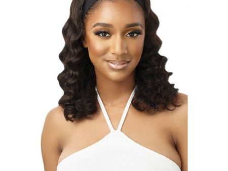 Outre 100% Human Hair Headband Wig - BODY CURL 16  For Discount