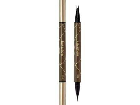 Kaka show - double side eyeliner - # 02 Brown on Sale