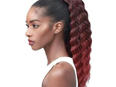 Bobbi Boss Miss Origin Tress Up Human Hair Blend Ponytail - MOD028 CRIMP CURL 18  Online Hot Sale