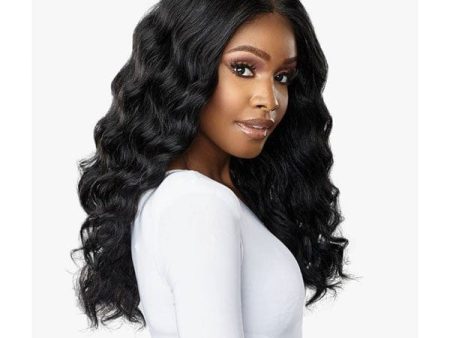 Sensationnel Butta Human Hair Blend Lace Front Wig - DEEP WAVE 20  Online now