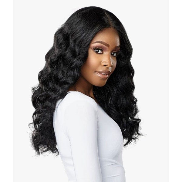 Sensationnel Butta Human Hair Blend Lace Front Wig - DEEP WAVE 20  Online now