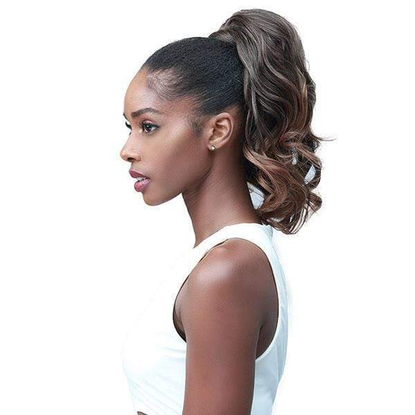 Bobbi Boss Miss Origin Tress Up Human Hair Blend Ponytail - MOD005 LOOSE CURL 14  Fashion