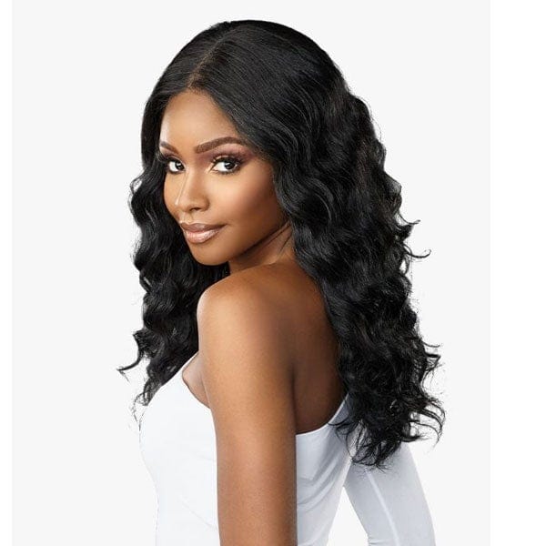 Sensationnel Butta Human Hair Blend Lace Front Wig - DEEP WAVE 20  Online now