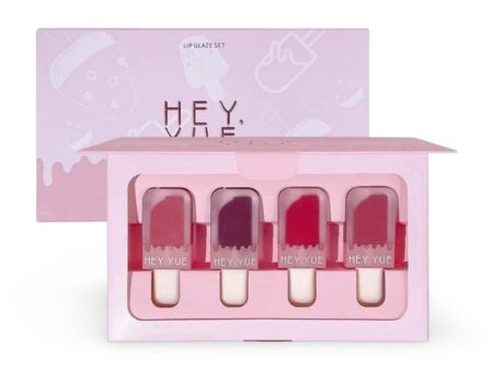 HEY YUE - Lip Glaze set - 4 pcs Supply