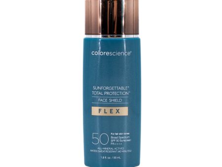 colorescience Sunforgettable FaceShield Flex SPF50 FAIR 1.8oz - Small Amount Missing For Sale