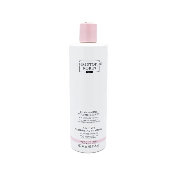 CHRISTOPHE ROBIN Delicate Volumizing Shampoo with Rose Extracts 16.9oz - Missing Pump on Sale