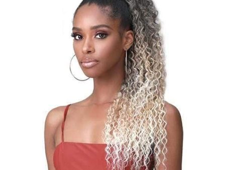 Bobbi Boss Miss Origin Tress Up Human Hair Blend Ponytail - MOD023 WATER WAVE 28  Hot on Sale