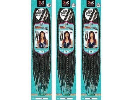 [3 Pack Deal] Bobbi Boss African Roots Collection Crochet Braid - BOMBA SENEGAL TWIST 18  For Cheap