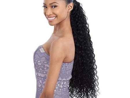 Shake-N-Go Milky Wavy Organique Mastermix Synthetic Pony Pro Ponytail - SUPER CURL 24 -32  For Discount