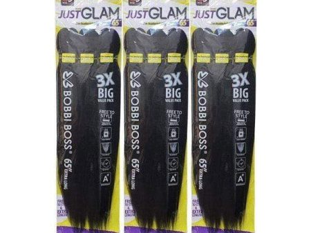 [3 Pack deal] Bobbi Boss 3X Pre-feathered - JUST GLAM BRAID 65  Hot on Sale