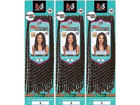 [3 Pack Deal] Bobbi Boss African Roots Collection Crochet Braid - BOMBA SENEGAL TWIST BLUNT TIPS 10  Online Hot Sale