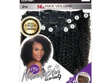 Zury Sis Naturali Star Human Hair Blend Clip On 9 Weave - NAT HB CLIP ON CURLY 14  Fashion