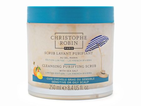 CHRISTOPHE ROBIN Cleansing Purifying Scrub La French Riviera 8.4oz - Imperfect Box on Sale