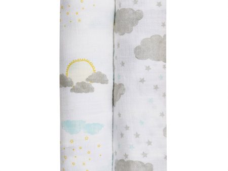 Aden + Anais essentials silky soft muslin swaddle 2-pack - Sunny Discount